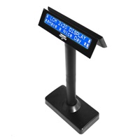 Virtuos oboustranný LCD zákaz. displej Virtuos FL-730MB 2x20, serial, černý