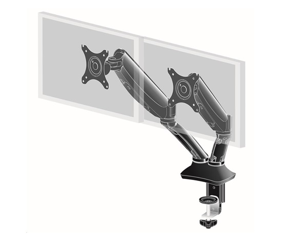 Iiyama gas spring desk mount, dual