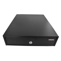 Virtuos pokladní zásuvka mikro EK-300C, 9V-24V, s kabelem 24V, pořadač 3/4, černá