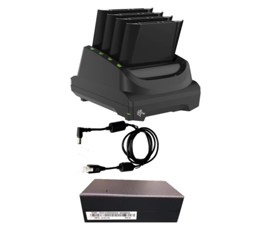 Zebra baterie charging station, 4 slots