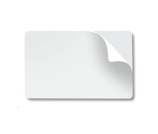 Zebra Plastic cards, adhesive, 500