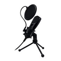 CONNECT IT YouMic mikrofon USB s POP filtrem, pozlacený konektor USB, černý