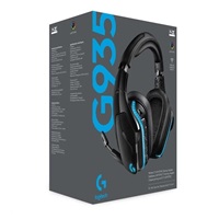 Logitech herní sluchátka G935, Wireless 7.1, LIGHTSYNC Gaming Headset - EMEA
