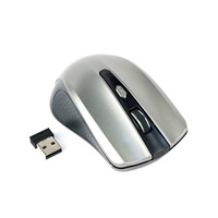 GEMBIRD myš MUSW-4B-04-BG, černo-šedá, bezdrátová, USB nano receiver