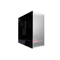 IN WIN skříň 905, Mid Tower, průhledný bok, bez zdroje, silver