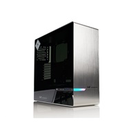 IN WIN skříň 905, Mid Tower, průhledný bok, bez zdroje, titanium grey, oled, 3x Sirius fan