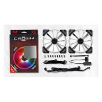 IN WIN Ventilátor Crown AC140, 14 cm, Twin pack