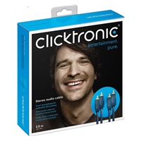 ClickTronic HQ OFC kabel 2x Cinch - 2x Cinch RCA, M/M, 1m