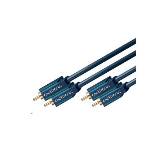 ClickTronic HQ OFC kabel 2x Cinch - 2x Cinch RCA, M/M, 3m