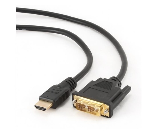 GEMBIRD Kabel HDMI-DVI 0,5m, 1.3, M/M stíněný, zlacené kontakty