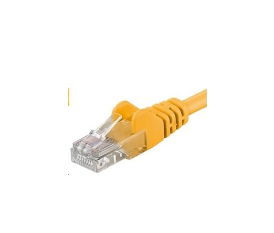 PREMIUMCORD Patch kabel UTP RJ45-RJ45 CAT5e 1.5m žlutá
