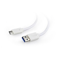 GEMBIRD Kabel USB - USB-C, 1m, bílá