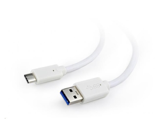 GEMBIRD Kabel USB 3.0 AM na Type-C kabel (AM/CM), 1m, bílý