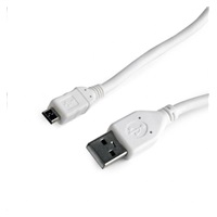 GEMBIRD Kabel USB A Male/Micro B Male 2.0, 0,5m, White, High Quality