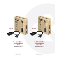 Club3D Adaptér aktivní DisplayPort na Dual Link DVI-D, USB napájení, 60cm, HDCP ON