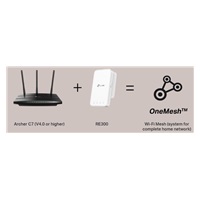 TP-Link RE300 OneMesh WiFi5 Extender/Repeater (AC1200,2,4GHz/5GHz)