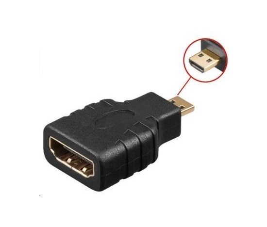 PREMIUMCORD Adapter HDMI Typ A samice - micro HDMI Typ D samec
