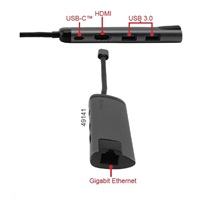 VERBATIM Dokovací stanice USB-C 5v1, 1xHDMI, 1xSB-C, 2xUSB, 1xRJ45, šedá