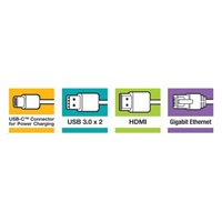 VERBATIM Dokovací stanice USB-C 5v1, 1xHDMI, 1xSB-C, 2xUSB, 1xRJ45, šedá