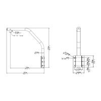 Uniview Adaptér typu labutí krk/parapetní držák pro montáž kamery na zeď TR-WE45-B-IN