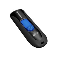 TRANSCEND Flash Disk 256GB JetFlash®790, USB 3.1 (R:100/W:40 MB/s) černá/modrá