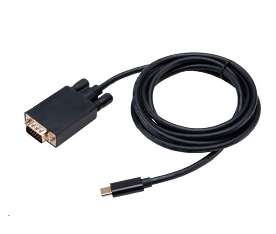 AKASA adaptér USB Type-C na VGA M Cable Adapter (1920x1080@60Hz) 1.8 m