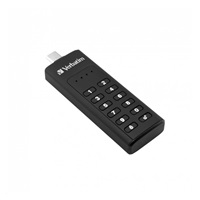 VERBATIM USB C 3.1 Drive 32 GB - Keypad Secure (R:160/W:130 MB/s) GDPR