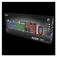 TRUST set klávesnice + myš GXT 838 Azor Gaming Combo US