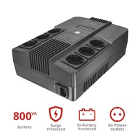 TRUST Záložní zdroj Maxxon 800VA UPS with 6 standard wall power outlets