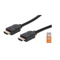 MANHATTAN Kabel HDMI Premium High Speed + Ethernet, 3m, černý