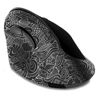 CONNECT IT FOR HEALTH DOODLE ergonomická vertikální myš, (+ 1x AA baterie zdarma), bezdrátová