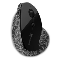 CONNECT IT FOR HEALTH DOODLE ergonomická vertikální myš, (+ 1x AA baterie zdarma), bezdrátová