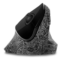 CONNECT IT FOR HEALTH DOODLE ergonomická vertikální myš, (+ 1x AA baterie zdarma), bezdrátová