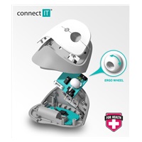CONNECT IT FOR HEALTH DOODLE ergonomická vertikální myš, (+ 1x AA baterie zdarma), bezdrátová