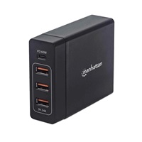 MANHATTAN USB nabíjecí stanice Power Delivery Charging Station – 72 W, černá