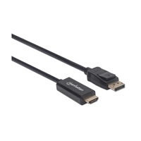 MANHATTAN Kabel DisplayPort na HDMI, 3m, černý