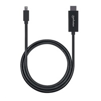 MANHATTAN Kabel Mini DisplayPort na HDMI (4K@60Hz), 1.8m, černý