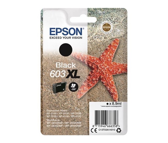 EPSON ink čer Singlepack "Hvězdice" Black 603XL Ink