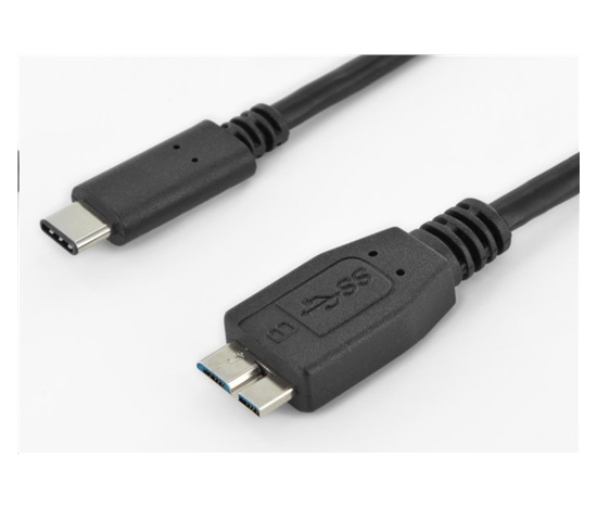 PremiumCord Kabel USB 3.1 konektor C/male - USB 3.0 konektor Micro-B/male, 1m