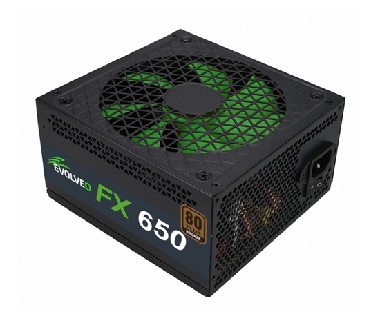 EVOLVEO FX 650 , zdroj 650W ATX, 14cm, tichý, 80+ bronze, bulk