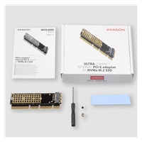 AXAGON PCEM2-1U, PCIe x16/x8/x4 - M.2 NVMe M-key slot adaptér, 1U