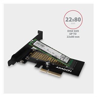 AXAGON PCEM2-N, PCIe x4 - M.2 NVMe M-key slot adaptér, vč. LP