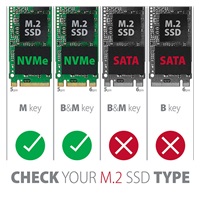 AXAGON PCEM2-N, PCIe x4 - M.2 NVMe M-key slot adaptér, vč. LP