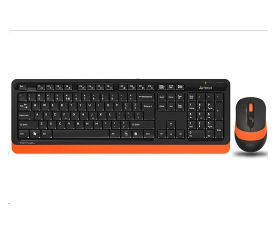 A4tech FG1010 FSTYLER set bezdr. klávesnice + myši, oranžová barva