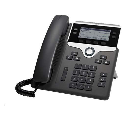 Cisco CP-7841-3PCC-K9=, VoIP telefon, 4line, 2x10/100/1000, displej, PoE