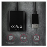 AXAGON RVD-VGN, DisplayPort -> VGA redukce / adaptér, FullHD, 1920*1200