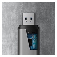 AXAGON CRE-SAC, USB3.2 Gen 1 Type-C + Type-A externí čtečka karet SD/microSD, podpora UHS-I