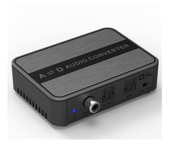 PREMIUMCORD Obousměrný převodník zvuku DIGI-ANALOG a ANALOG-DIGI SPDIF Toslink CINCH stereo jack 3,5mm
