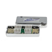 Spojovací box STP Cat6 narážecí, stříbrná