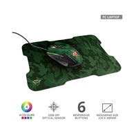 TRUST herní Myš s podložkou GXT 781 Rixa Camo Gaming Mouse & Mouse Pad